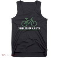 38 Miles Per Burrito Bike Ride Tank Top thumb 0
