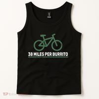38 Miles Per Burrito Bike Ride Tank Top thumb 2