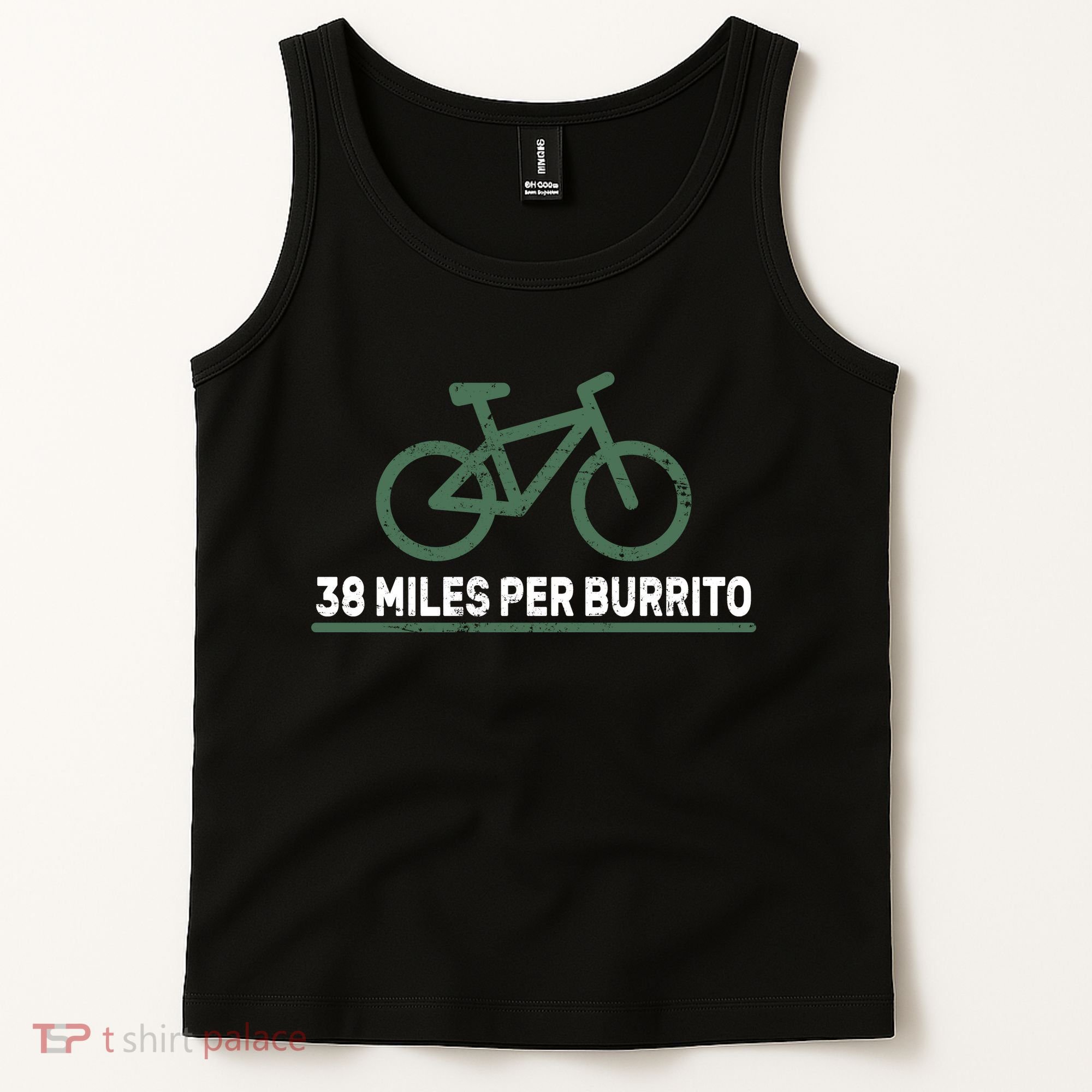 38 Miles Per Burrito Bike Ride Tank Top