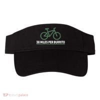 38 Miles Per Burrito Bike Ride Visor thumb 0