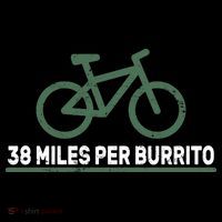 38 Miles Per Burrito Bike Ride Women's T-Shirt thumb 6