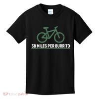 38 Miles Per Burrito Bike Ride Kids T-Shirt thumb 0
