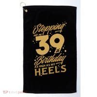 39th Birthday High Heels Golf Towel thumb 0