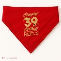 39th Birthday High Heels USA-Made Doggie Bandana thumb 0