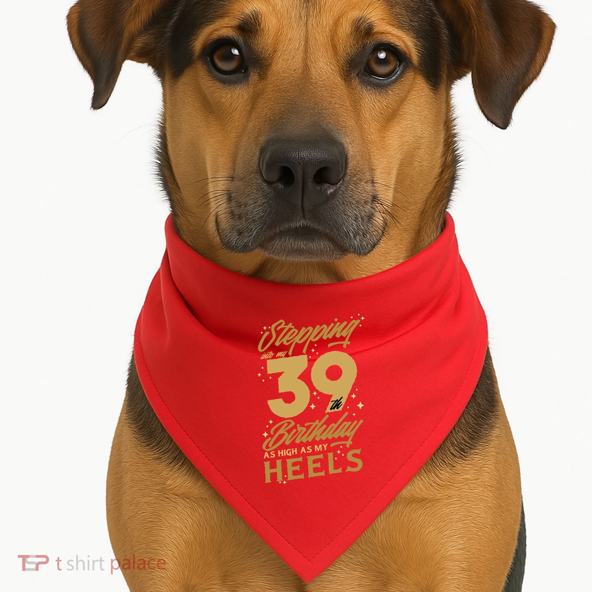 39th Birthday High Heels USA-Made Doggie Bandana