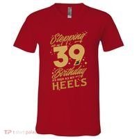 39th Birthday High Heels V-Neck T-Shirt thumb 0