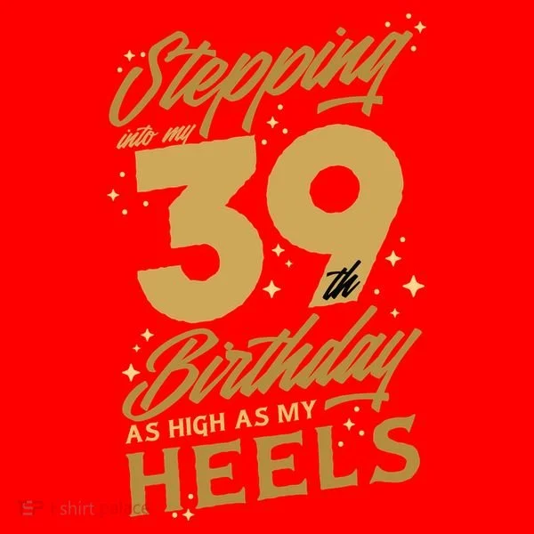 39th Birthday High Heels Women's Tank Top