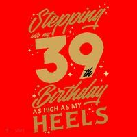 39th Birthday High Heels Hat thumb 2