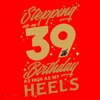 39th Birthday High Heels Women's Long Sleeve Shirt thumb 2