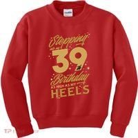 39th Birthday High Heels Kids Sweatshirt thumb 0