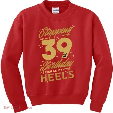 39th Birthday High Heels Kids Sweatshirt