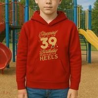 39th Birthday High Heels Kids Hoodie thumb 2