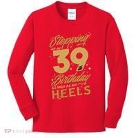 39th Birthday High Heels Kids Long Sleeve Shirt thumb 0
