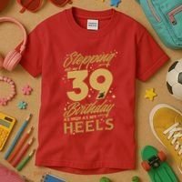 39th Birthday High Heels Kids T-Shirt thumb 3