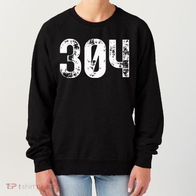 304 Area Code West Virginia Mobile Telephone Area Code 304 Women's Sweatshirt