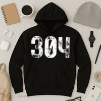 304 Area Code West Virginia Mobile Telephone Area Code 304 Hoodie thumb 3