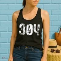304 Area Code West Virginia Mobile Telephone Area Code 304 Women's Tank Top thumb 2
