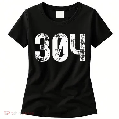 304 Area Code West Virginia Mobile Telephone Area Code 304 Women's T-Shirt
