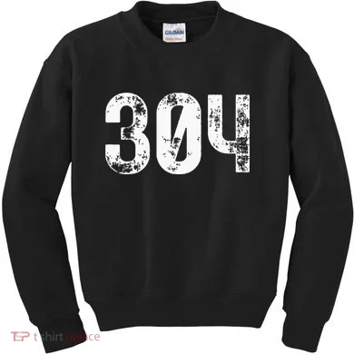 304 Area Code West Virginia Mobile Telephone Area Code 304 Kids Sweatshirt