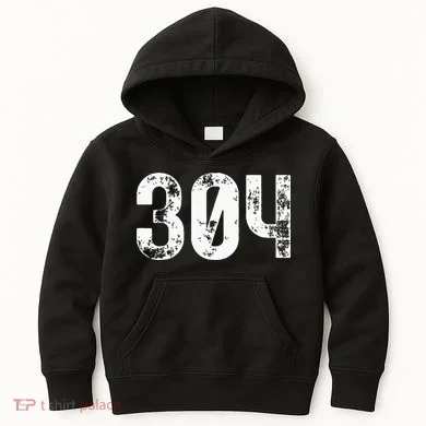 304 Area Code West Virginia Mobile Telephone Area Code 304 Kids Hoodie