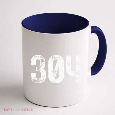 304 Area Code West Virginia Mobile Telephone Area Code 304 Coffee Mug back