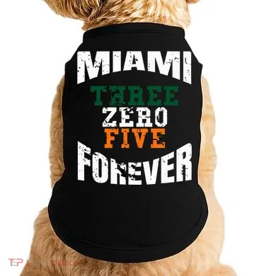 305 Area Code Three Zero Five Miami Doggie Tank