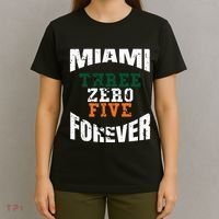 305 Area Code Three Zero Five Miami T-Shirt thumb 4