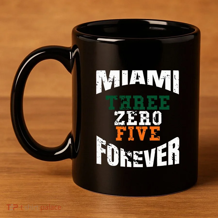 305 Area Code Three Zero Five Miami 11oz C Handle Ceramic Mug