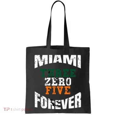 305 Area Code Three Zero Five Miami Tote Bag