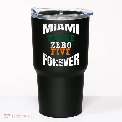 305 Area Code Three Zero Five Miami Tumbler