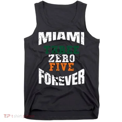 305 Area Code Three Zero Five Miami Tank Top
