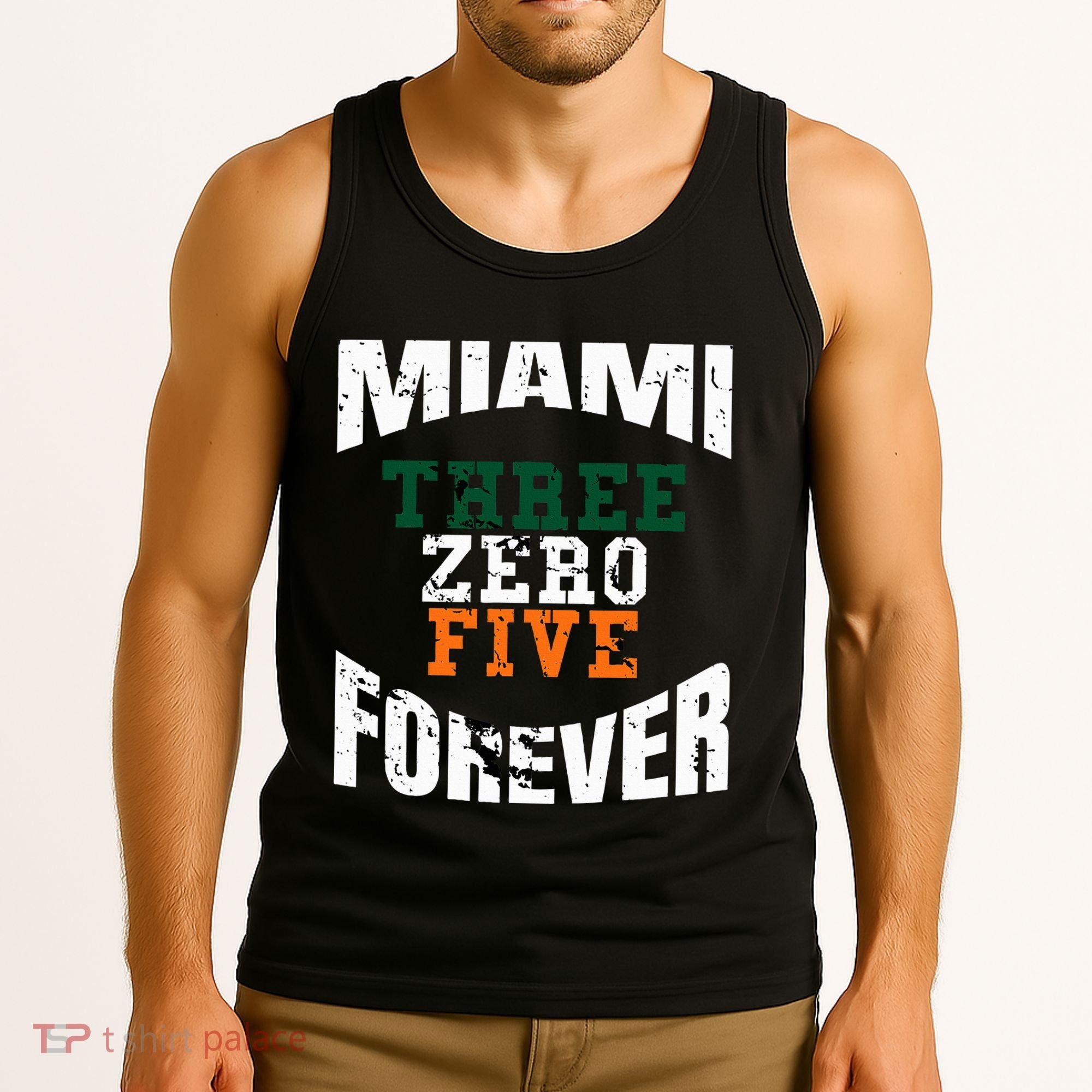 305 Area Code Three Zero Five Miami Tank Top