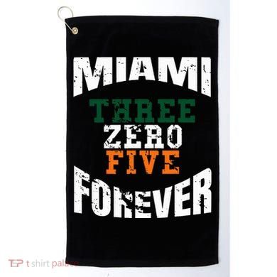 305 Area Code Three Zero Five Miami Golf Towel