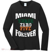 305 Area Code Three Zero Five Miami Women's Long Sleeve Shirt thumb 0