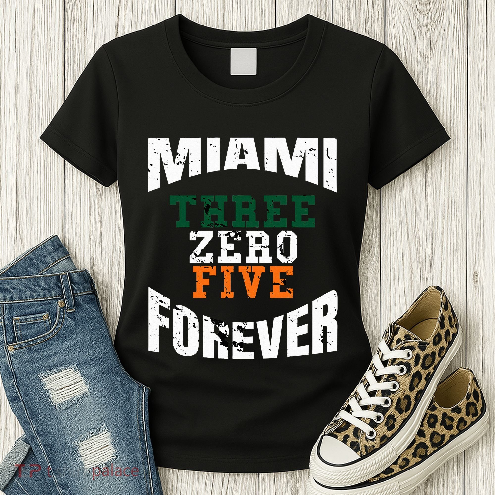 305 Area Code Three Zero Five Miami Women's T-Shirt