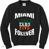 305 Area Code Three Zero Five Miami Kids Sweatshirt thumb 0