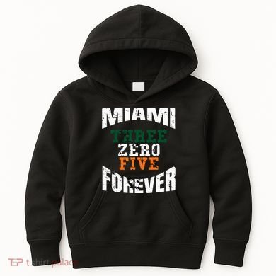 305 Area Code Three Zero Five Miami Kids Hoodie