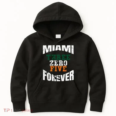 305 Area Code Three Zero Five Miami Kids Hoodie