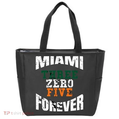 305 Area Code Three Zero Five Miami Tote Bag