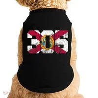 305 Area Code Flag Of Florida Miamidade County Doggie Tank thumb 0