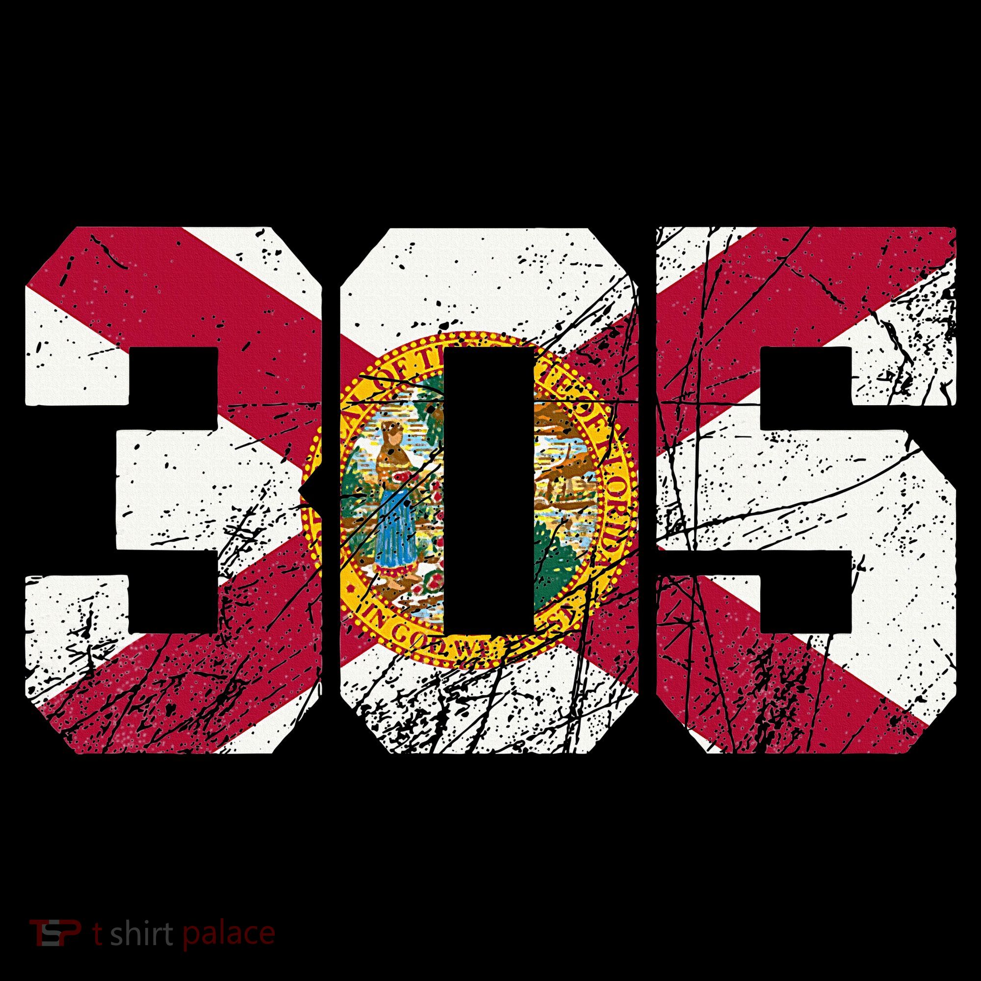 305 Area Code Flag Of Florida Miamidade County Apron