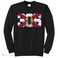 305 Area Code Flag Of Florida Miamidade County Sweatshirt thumb 0