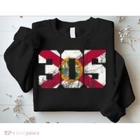 305 Area Code Flag Of Florida Miamidade County Sweatshirt thumb 2
