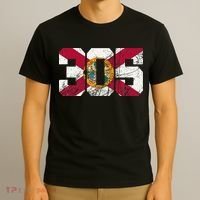305 Area Code Flag Of Florida Miamidade County T-Shirt thumb 3
