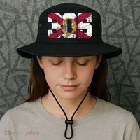 305 Area Code Flag Of Florida Miamidade County Bucket Hat thumb 3
