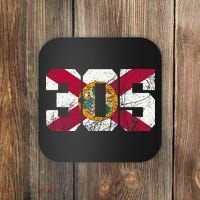 305 Area Code Flag Of Florida Miamidade County Coaster thumb 0