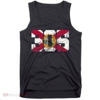 305 Area Code Flag Of Florida Miamidade County Tank Top thumb 0