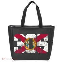 305 Area Code Flag Of Florida Miamidade County Tote Bag thumb 0