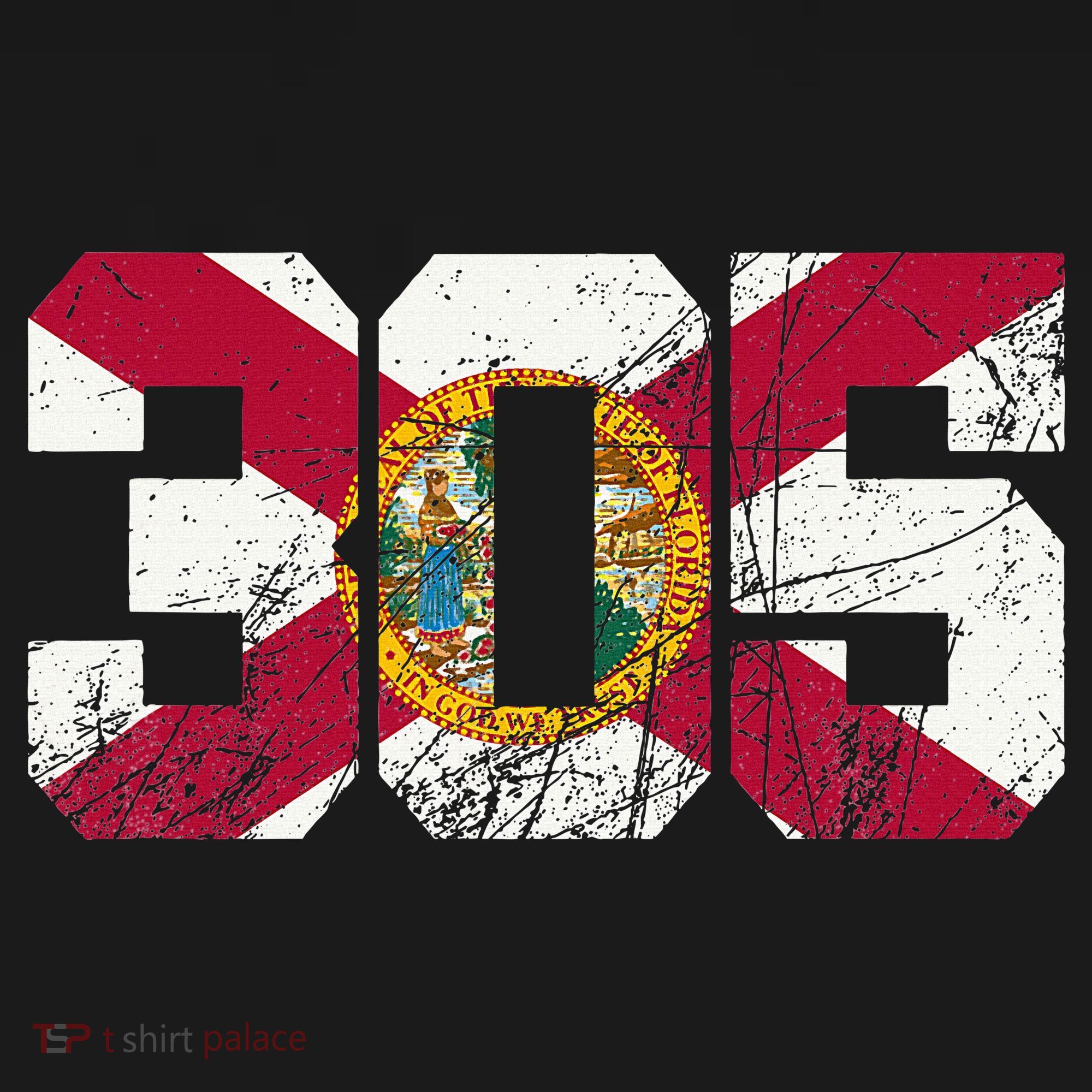 305 Area Code Flag Of Florida Miamidade County Tote Bag