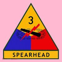 3rd Armored Division Army Wwii Spearhead Coaster thumb 2